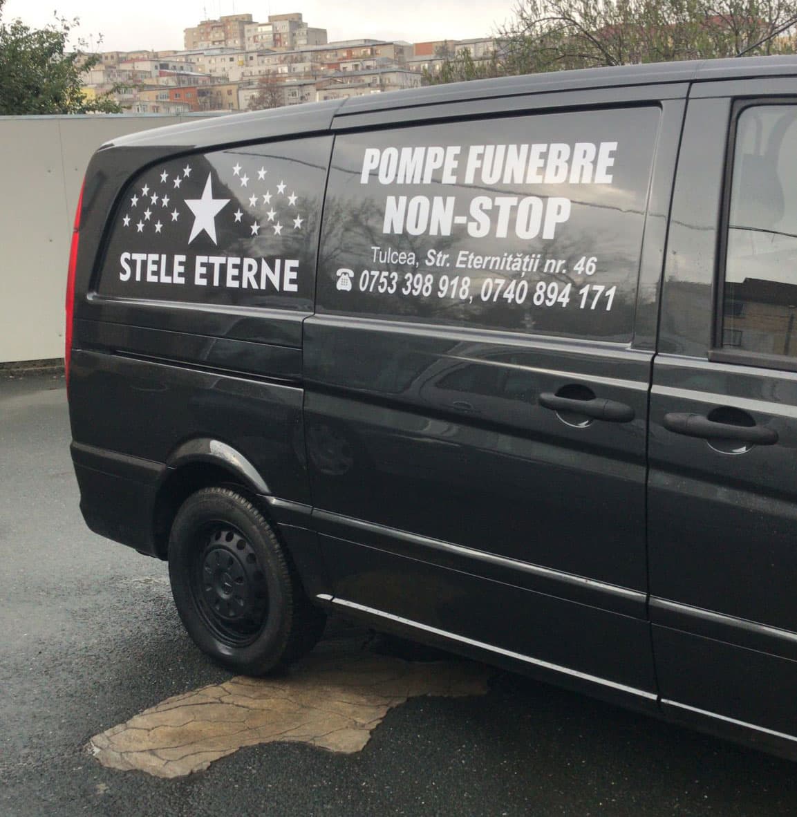 Autospecială funerară Stele Eterne Tulcea, disponibilă non-stop